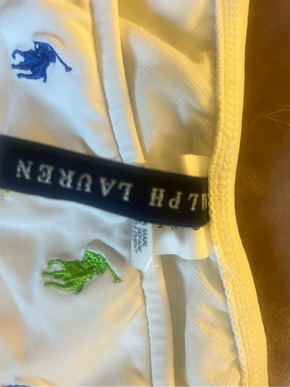 Ralph Lauren Embroidered Polo Bikini Set - Triangle Top (md) & Bottom (sm) NWT
